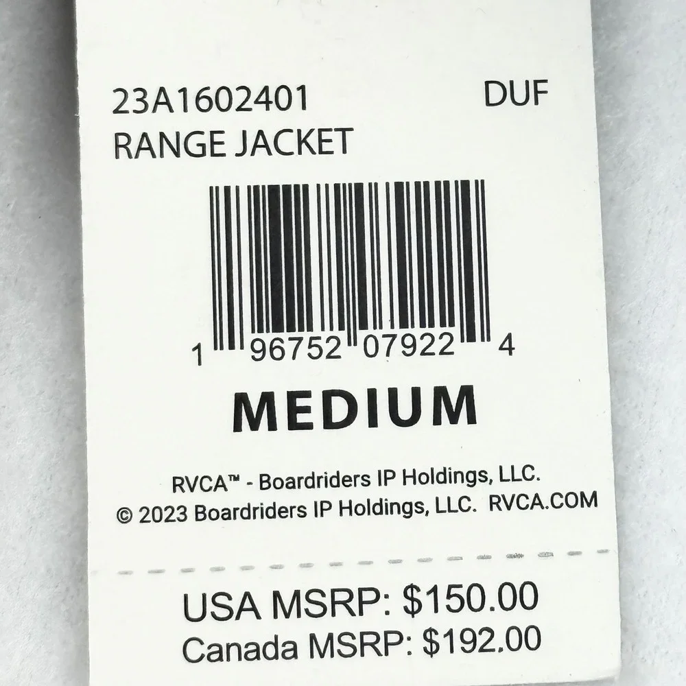RVCA Mens Green Range Jacket Shacket Sherpa Collar Buttons Lined Size Medium NWT